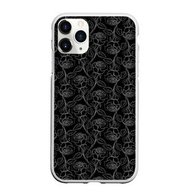 Чехол для iPhone 11 Pro Max матовый с принтом Розы Tattoo style в Екатеринбурге, Силикон |  | flower | flowers | rose | roses | style | tattoo | роза | розочка | тату | текстура | узор | цветы