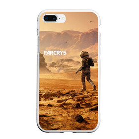 Чехол для iPhone 7Plus/8 Plus матовый с принтом FAR CRY 5 LOST ON MARS в Екатеринбурге, Силикон | Область печати: задняя сторона чехла, без боковых панелей | Тематика изображения на принте: action | far cry | far cry 5 | lost on mars | игра | космонавт | космос | марс | экшн