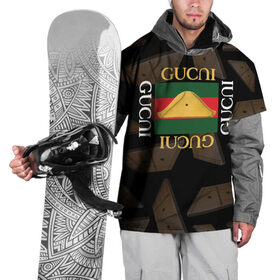 Накидка на куртку 3D с принтом Gusli Гусли в Екатеринбурге, 100% полиэстер |  | gucci | gusli | gussi | гуси | гусли | гучи