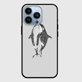 Чехол для iPhone 13 Pro с принтом Киты в Екатеринбурге,  |  | арт | касатка | касатки | кит | море | океан | рисунок | узор