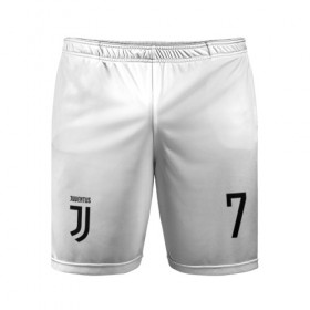 Мужские шорты 3D спортивные с принтом Ronaldo Juventus в Екатеринбурге,  |  | 