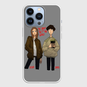 Чехол для iPhone 13 Pro с принтом Конец го Мира в Екатеринбурге,  |  | alex lawther | allysa | james | jessica barden | netflix | алекс лоутер | джессика барден | нетфликс