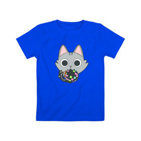 Детская футболка хлопок с принтом Boogie в Екатеринбурге, 100% хлопок | круглый вырез горловины, полуприлегающий силуэт, длина до линии бедер | battle royale | cat | батл роял | киса | кот | фортнайт | фортнит