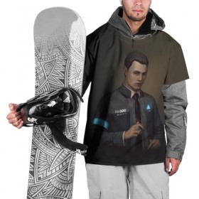 Накидка на куртку 3D с принтом Connor в Екатеринбурге, 100% полиэстер |  | 2038 | become | connor | dbh | detroit | gamer | human | kara | андроид | девиант | детройт | кара | квест | коннор | маркус