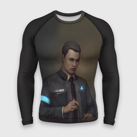 Мужской рашгард 3D с принтом Connor в Екатеринбурге,  |  | 2038 | become | connor | dbh | detroit | gamer | human | kara | андроид | девиант | детройт | кара | квест | коннор | маркус