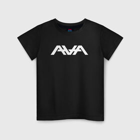Детская футболка хлопок с принтом AVA в Екатеринбурге, 100% хлопок | круглый вырез горловины, полуприлегающий силуэт, длина до линии бедер | angels and airwaves | ava | tom delonge | том делонг