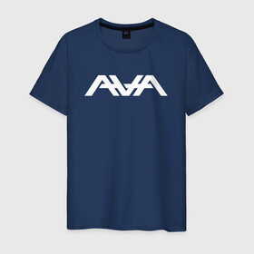 Мужская футболка хлопок с принтом AVA в Екатеринбурге, 100% хлопок | прямой крой, круглый вырез горловины, длина до линии бедер, слегка спущенное плечо. | angels and airwaves | ava | tom delonge | том делонг