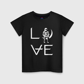 Детская футболка хлопок с принтом Love в Екатеринбурге, 100% хлопок | круглый вырез горловины, полуприлегающий силуэт, длина до линии бедер | angels and airwaves | ava | love | tom delonge | том делонг