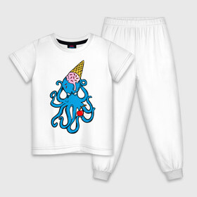 Детская пижама хлопок с принтом Mark Blink 182 в Екатеринбурге, 100% хлопок |  брюки и футболка прямого кроя, без карманов, на брюках мягкая резинка на поясе и по низу штанин
 | mark hoppus | octopus | марк хоппус | осьминог