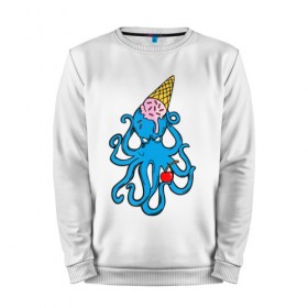 Мужской свитшот хлопок с принтом Mark Blink 182 в Екатеринбурге, 100% хлопок |  | mark hoppus | octopus | марк хоппус | осьминог