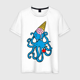 Мужская футболка хлопок с принтом Mark Blink 182 в Екатеринбурге, 100% хлопок | прямой крой, круглый вырез горловины, длина до линии бедер, слегка спущенное плечо. | Тематика изображения на принте: mark hoppus | octopus | марк хоппус | осьминог