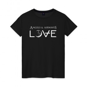 Женская футболка хлопок с принтом Love AVA в Екатеринбурге, 100% хлопок | прямой крой, круглый вырез горловины, длина до линии бедер, слегка спущенное плечо | angels and airwaves | ava | love | tom delonge | том делонг