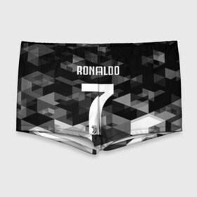 Мужские купальные плавки 3D с принтом RONALDO JUVE SPORT в Екатеринбурге, Полиэстер 85%, Спандекс 15% |  | cr7 | fc | клуб | криштиану роналду | роналдо | фк | ювентус