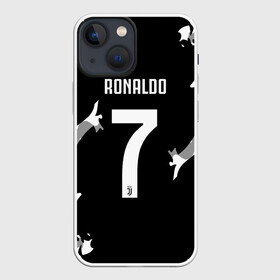 Чехол для iPhone 13 mini с принтом RONALDO JUVE SPORT в Екатеринбурге,  |  | cr7 | fc | football | ronaldo | sport | криштиану роналду | роналдо | фк | форма | футбольный клуб | ювентус