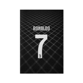 Обложка для паспорта матовая кожа с принтом RONALDO JUVE SPORT в Екатеринбурге, натуральная матовая кожа | размер 19,3 х 13,7 см; прозрачные пластиковые крепления | cr7 | fc | клуб | криштиану роналду | роналдо | фк | ювентус