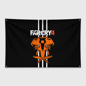 Флаг-баннер с принтом Far Cry 4 в Екатеринбурге, 100% полиэстер | размер 67 х 109 см, плотность ткани — 95 г/м2; по краям флага есть четыре люверса для крепления | action | far cry 4 | армия | гималаи | гирокоптер | мин | мир | открытый | франшиза | ховеркрафт | шутер