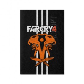 Обложка для паспорта матовая кожа с принтом Far Cry 4 в Екатеринбурге, натуральная матовая кожа | размер 19,3 х 13,7 см; прозрачные пластиковые крепления | action | far cry 4 | армия | гималаи | гирокоптер | мин | мир | открытый | франшиза | ховеркрафт | шутер