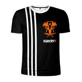 Мужская футболка 3D спортивная с принтом Far Cry 4 в Екатеринбурге, 100% полиэстер с улучшенными характеристиками | приталенный силуэт, круглая горловина, широкие плечи, сужается к линии бедра | 