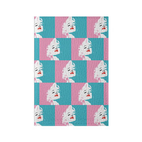 Обложка для паспорта матовая кожа с принтом Marilyn Monroe в Екатеринбурге, натуральная матовая кожа | размер 19,3 х 13,7 см; прозрачные пластиковые крепления | marilyn monroe | pop art | мэрилин монро | поп арт