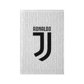 Обложка для паспорта матовая кожа с принтом RONALDO JUVE SPORT в Екатеринбурге, натуральная матовая кожа | размер 19,3 х 13,7 см; прозрачные пластиковые крепления | 