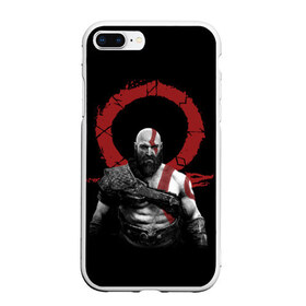 Чехол для iPhone 7Plus/8 Plus матовый с принтом God of War 4 в Екатеринбурге, Силикон | Область печати: задняя сторона чехла, без боковых панелей | atreus | god of war | god of war 4 | gow | kratos | ps4 | атрей | бог войны | гов | зы4 | кратос | левиафан | мальчик | мимир | мировой змей | пиратs | руны | эксклюзив