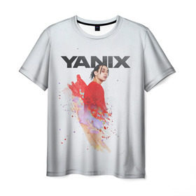 Мужская футболка 3D с принтом Yanix в Екатеринбурге, 100% полиэфир | прямой крой, круглый вырез горловины, длина до линии бедер | 