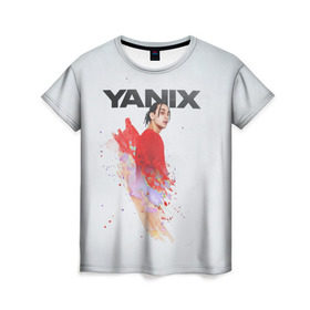 Женская футболка 3D с принтом Yanix в Екатеринбурге, 100% полиэфир ( синтетическое хлопкоподобное полотно) | прямой крой, круглый вырез горловины, длина до линии бедер | 