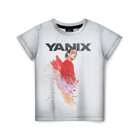 Детская футболка 3D с принтом Yanix в Екатеринбурге, 100% гипоаллергенный полиэфир | прямой крой, круглый вырез горловины, длина до линии бедер, чуть спущенное плечо, ткань немного тянется | Тематика изображения на принте: 
