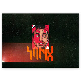 Поздравительная открытка с принтом Яникс в Екатеринбурге, 100% бумага | плотность бумаги 280 г/м2, матовая, на обратной стороне линовка и место для марки
 | Тематика изображения на принте: 