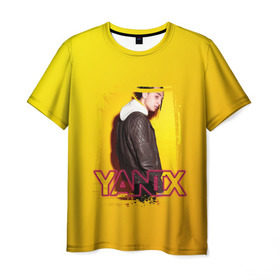 Мужская футболка 3D с принтом Yanix в Екатеринбурге, 100% полиэфир | прямой крой, круглый вырез горловины, длина до линии бедер | 