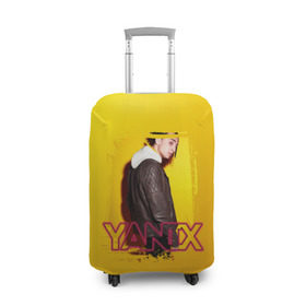 Чехол для чемодана 3D с принтом Yanix в Екатеринбурге, 86% полиэфир, 14% спандекс | двустороннее нанесение принта, прорези для ручек и колес | 