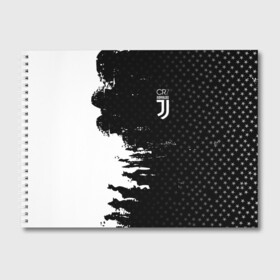 Альбом для рисования с принтом RONALDO JUVE SPORT в Екатеринбурге, 100% бумага
 | матовая бумага, плотность 200 мг. | cr7 | fc | клуб | криштиану роналду | роналдо | фк | форма | ювентус
