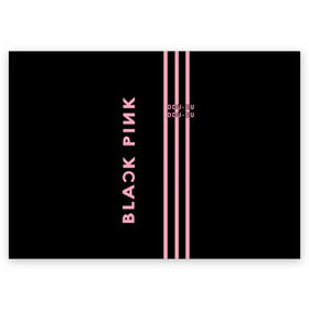 Поздравительная открытка с принтом BlackPink в Екатеринбурге, 100% бумага | плотность бумаги 280 г/м2, матовая, на обратной стороне линовка и место для марки
 | Тематика изображения на принте: blackpink | ddu du ddu du | k pop | блекпинк | дду ду дду ду | дженни | джису | лисы | розэ