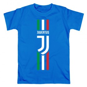 Мужская футболка хлопок с принтом Juventus Italy в Екатеринбурге, 100% хлопок | прямой крой, круглый вырез горловины, длина до линии бедер, слегка спущенное плечо. | cristiano | juve | италия | криштиану | роналдо | роналду | юве | ювентус