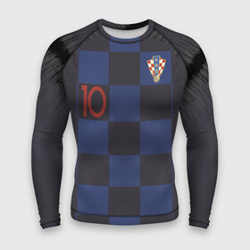 Мужской рашгард 3D с принтом Modric away  WC 2018 в Екатеринбурге,  |  | croatia | cup | luka | modric | russia | vida | world | вида | лука | мира | модрич | чемпионат