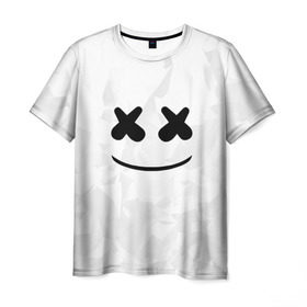 Мужская футболка 3D с принтом MARSHMELLO в Екатеринбурге, 100% полиэфир | прямой крой, круглый вырез горловины, длина до линии бедер | dj | marshmello | usa | америка | клубная музыка | маршмелло | музыка | музыкант