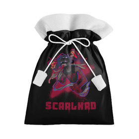 Подарочный 3D мешок с принтом Scarlxrd в Екатеринбурге, 100% полиэстер | Размер: 29*39 см | scarlord | scarlxrd | scxrlord | лорд | рэппер | скар | скарлорд