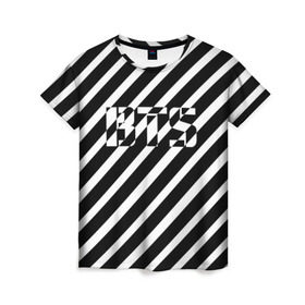 Женская футболка 3D с принтом BTS в Екатеринбурге, 100% полиэфир ( синтетическое хлопкоподобное полотно) | прямой крой, круглый вырез горловины, длина до линии бедер | bts | bts army | j hope | jimin | jin | jungkook | k pop | rap monster | rapmon | suga | v | бтс | группа | корея