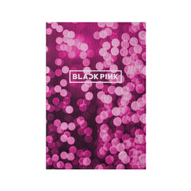 Обложка для паспорта матовая кожа с принтом BlackPink в Екатеринбурге, натуральная матовая кожа | размер 19,3 х 13,7 см; прозрачные пластиковые крепления | Тематика изображения на принте: black  pink | blackpink | flowers | jennie | jisoo | k pop | lalisa | sakura | группа | к поп | корейская группа | растения | розовый | сакура | цветы | черный