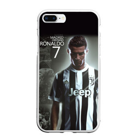 Чехол для iPhone 7Plus/8 Plus матовый с принтом RONALDO JUVE SPORT в Екатеринбурге, Силикон | Область печати: задняя сторона чехла, без боковых панелей | cr7 | fc | клуб | криштиану роналду | роналдо | фк | ювентус