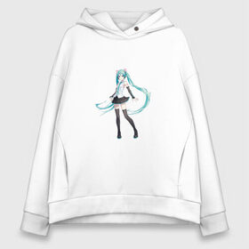 Женское худи Oversize хлопок с принтом Hatsune Miku в Екатеринбурге, френч-терри — 70% хлопок, 30% полиэстер. Мягкий теплый начес внутри —100% хлопок | боковые карманы, эластичные манжеты и нижняя кромка, капюшон на магнитной кнопке | anime | aquamarin | aquamarine | everlasting | hatsune | j pop | miku | projectdiva | singer | summer | vocaloid | аквамарин | аниме | бесконечное | вокалоид | лето | мику | певица | хацуне | хацунэ