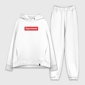 Женский костюм хлопок Oversize с принтом Suprememe в Екатеринбурге,  |  | supreme | мем | супреме | суприм