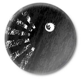 Значок с принтом GODZILLA в Екатеринбурге,  металл | круглая форма, металлическая застежка в виде булавки | Тематика изображения на принте: comic con | godzilla | gojira | logo | годзилла | знаки | иероглифы | лого | монстр | фильм | чудовище
