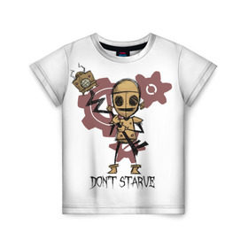 Детская футболка 3D с принтом Don`t starve в Екатеринбурге, 100% гипоаллергенный полиэфир | прямой крой, круглый вырез горловины, длина до линии бедер, чуть спущенное плечо, ткань немного тянется | 