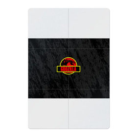Магнитный плакат 2Х3 с принтом JURASSIC GODZILLA в Екатеринбурге, Полимерный материал с магнитным слоем | 6 деталей размером 9*9 см | comic con | godzilla | gojira | logo | годзилла | знаки | иероглифы | лого | монстр | фильм | чудовище