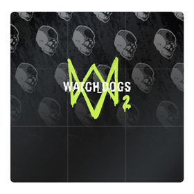 Магнитный плакат 3Х3 с принтом WATCH DOGS 2 в Екатеринбурге, Полимерный материал с магнитным слоем | 9 деталей размером 9*9 см | Тематика изображения на принте: action | ct os | fox | gamer | hacker | player | watch dogs | watch dogs 2 | знак лиса | хакер