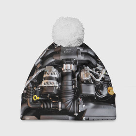 Шапка 3D c помпоном с принтом Engine в Екатеринбурге, 100% полиэстер | универсальный размер, печать по всей поверхности изделия | brz | car | drift | engine | gt86 | japan | racers | subaru | toyota | автомобиль | гонки | двигатель | машина | мотор | япония