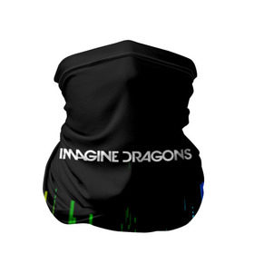 Бандана-труба 3D с принтом IMAGINE DRAGONS в Екатеринбурге, 100% полиэстер, ткань с особыми свойствами — Activecool | плотность 150‒180 г/м2; хорошо тянется, но сохраняет форму | Тематика изображения на принте: color | imagine dragons | logo | stripes | trend | абстракция | группа | линии | лого | рок | рэп | фирменные цвета