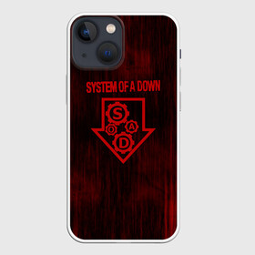 Чехол для iPhone 13 mini с принтом System of a Down в Екатеринбурге,  |  | soad | soil | system of a down | группа | дав | дарон малакян | джон долмаян | метал | ню | оф | рок | серж танкян | систем | соад | сод | соэд | шаво одаджян | э доун