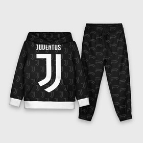 Детский костюм 3D (с толстовкой) с принтом Juventus FC Pattern в Екатеринбурге,  |  | Тематика изображения на принте: juventus | pattern | паттерн | форма | футбольная | юва | ювентус